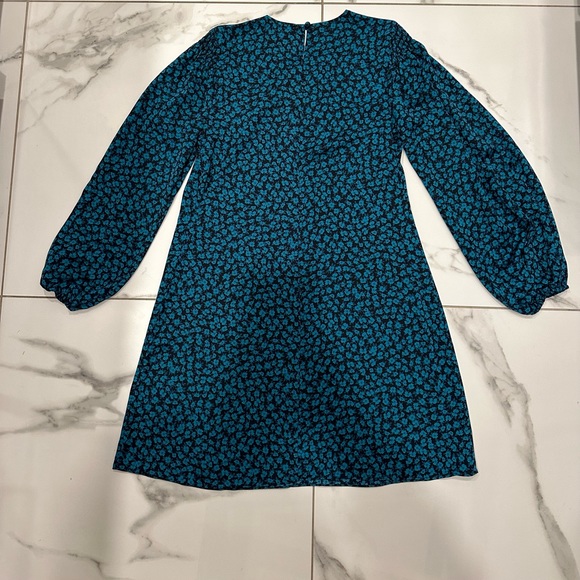 DKNY Puff Sleeve A-Line Dress 👗 - Picture 2 of 5